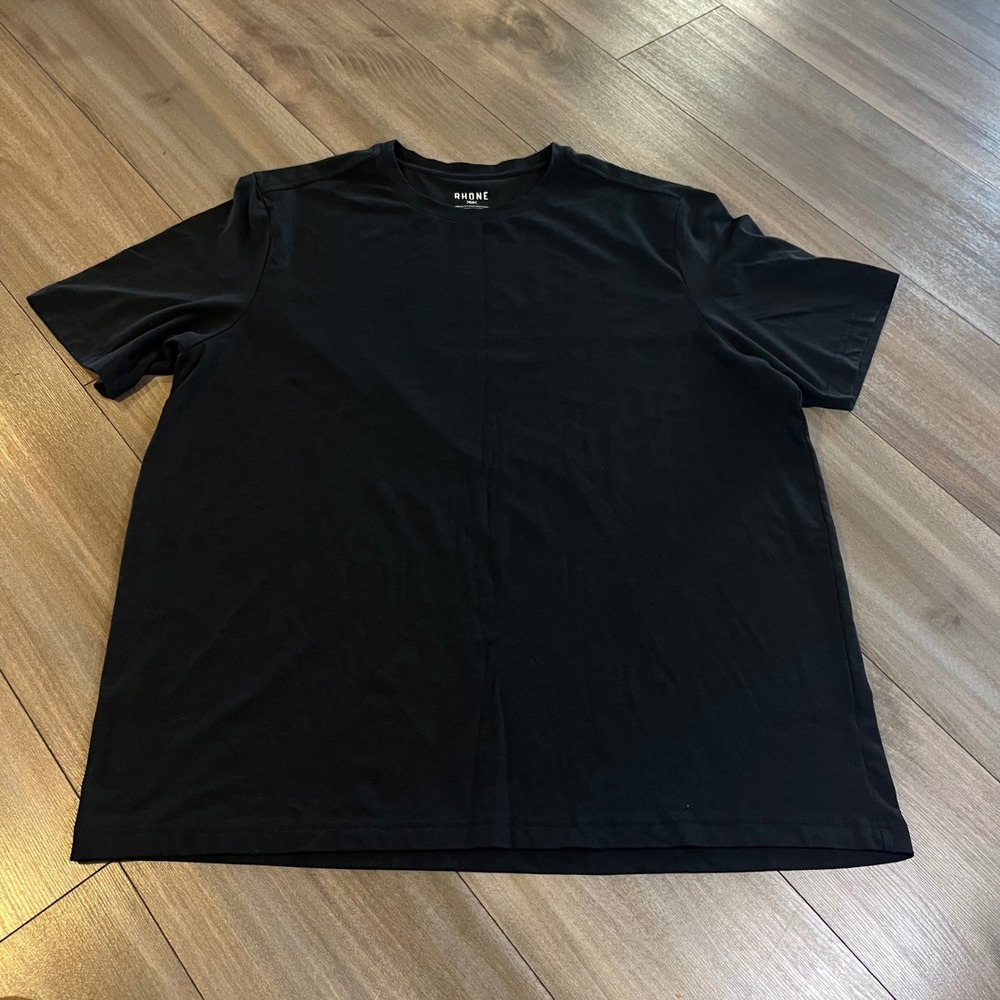 RHONE Men's Black Performance T-Shirt Crew Neck Short Sleeve XXL Bin C-13‎